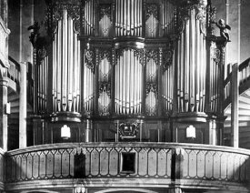 Nahaufnahme der Orgel - der Marienkirche.